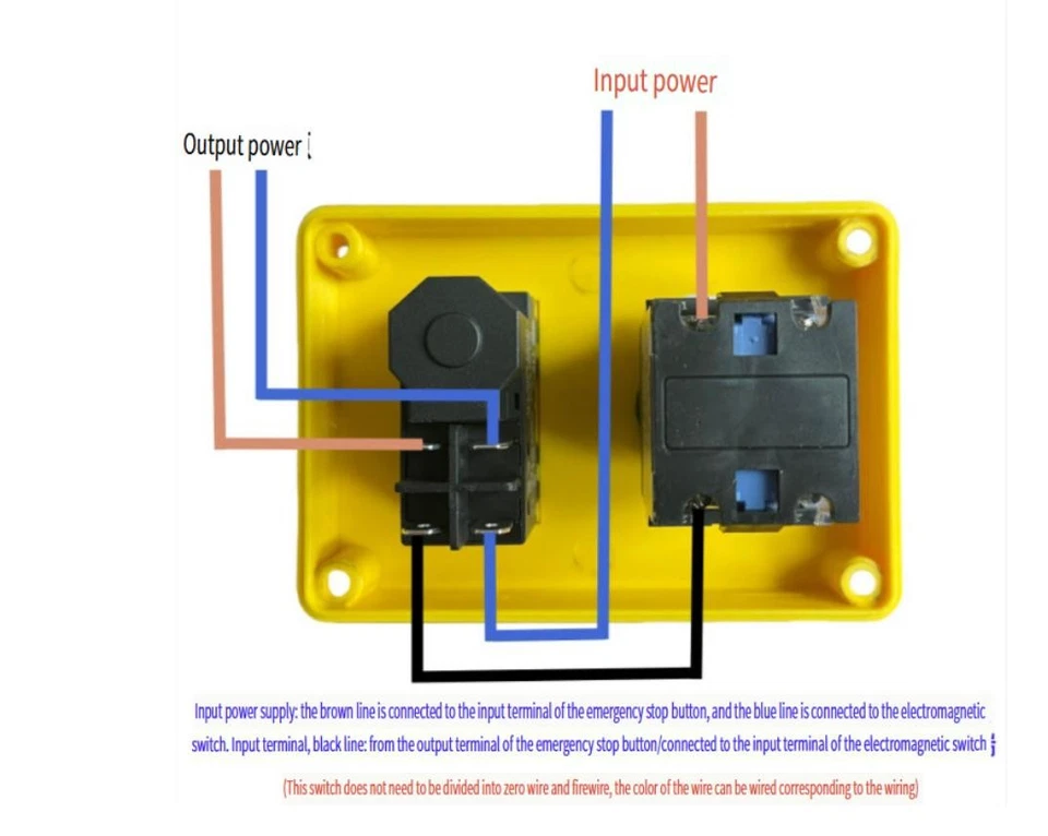 Lathe NVR (No Volt Release) Safety Switch & Stop Emergency Stop 220/240V DP - Image 3 of 4