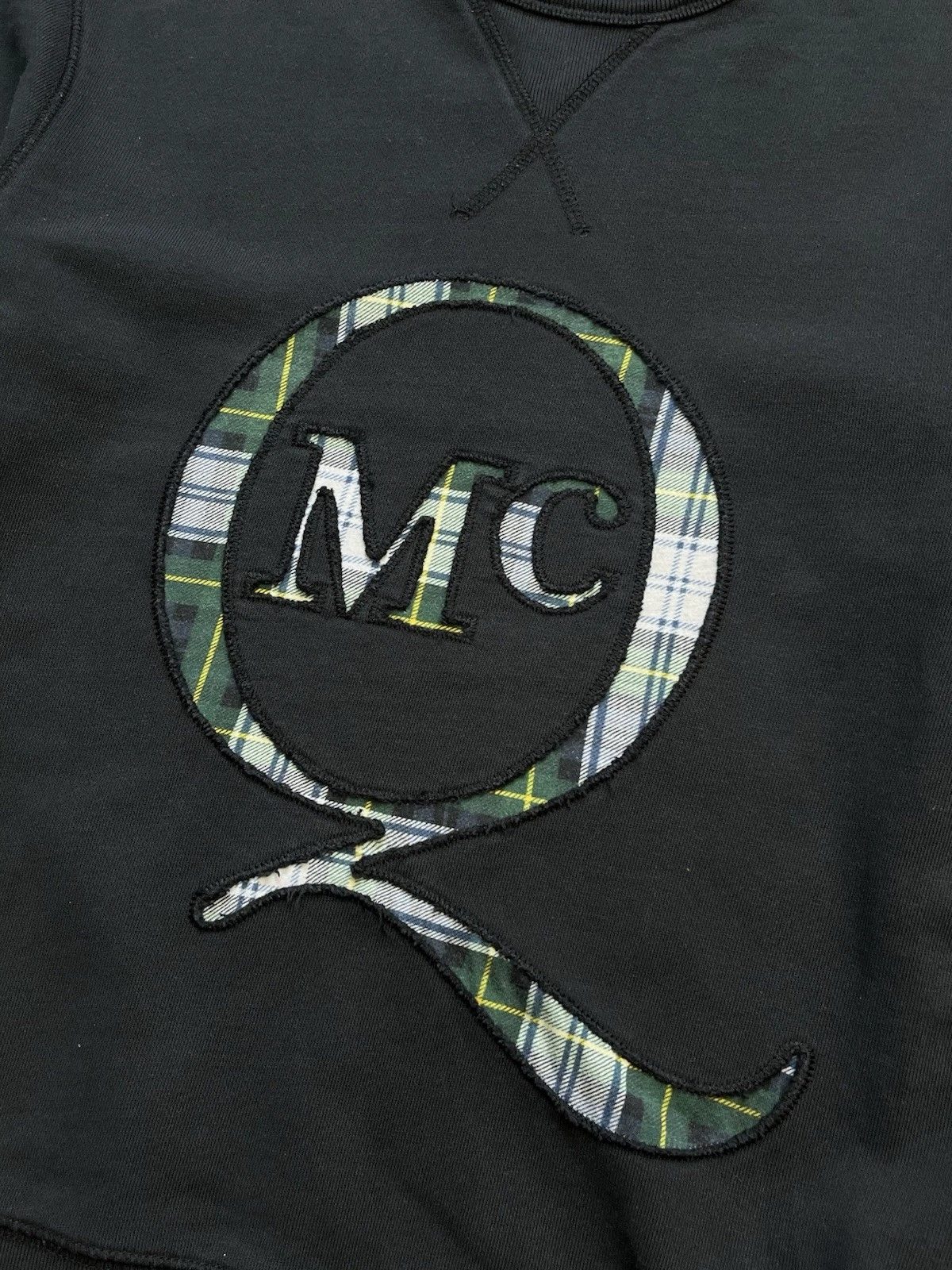 Felpa girocollo Alexander McQueen con dettaglio tartan taglia S