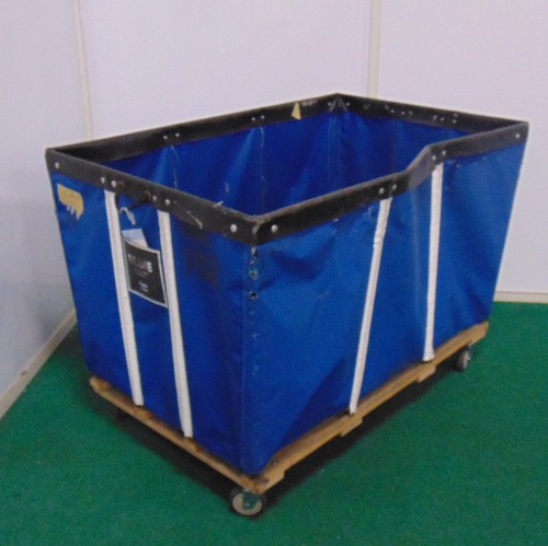 Vinyl Basket Truck - 54" x 34" x 37" - Industrial Laundry Material Handling Cart