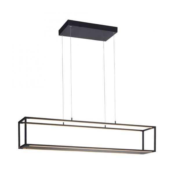 LED HäNgelampe Esstisch Touch Schwarz Esszimmer 105 Cm 32 W Pendelleuchte KüChe-image