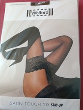 Wolford Satin Touch 20 Stay Up Coco Medium