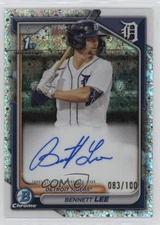 2024 Bowman Chrome Prospect Mini-Diamond Refractor /100 Bennett Lee #CPA-BL Auto
