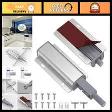 Magnetic Push to Open Door Latch 6 Pack - Heavy Duty Cabinet Touch Closure Hardw