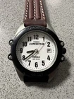 Vtg Timex Expedition Watch Women Indiglo 32mm Black Green Date 1997 New Battery