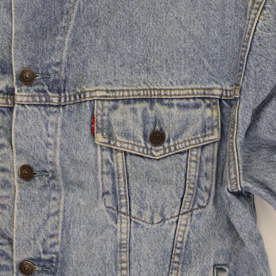 Levi’s Strauss & Co. (70503) Dark Blue Denim Trucker Jacket Button Up | Size L, photo 3 of 4