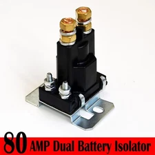3 PACK  80 AMP Battery Isolator And Relay W/ Universal 12V Application