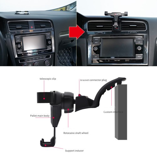 For 2014-18 VW Golf 7 MK7 Adjustable Car Air Vent Smart Cell Phone Mount Holder - Picture 5 of 10