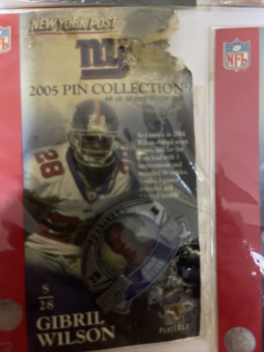 New York Giants 2005 New York Post Pin Collection Football Set Of