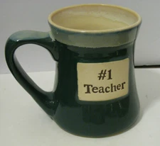 Tumbleweed Pottery, 1 Teacher 3D Clay Pottery Coffee Mug  