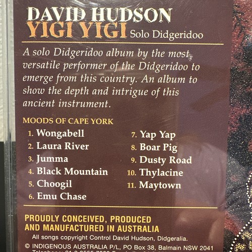 Yigi Yigi: Solo Didgeridoo by David Hudson (Didgeridoo) (CD, Feb-1997, Indigo) - Picture 4 of 4