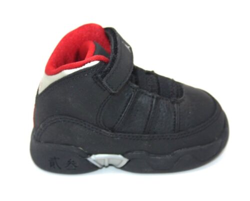Chaussures bébé tout-petit Air Jordan 9.5 Team TD noir rouge gris 314380-001 taille 3 - Photo 1/9