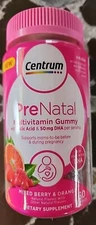 Centrum Prenatal Multivitamin Gummies with DHA & Folic Acid Berry 60ct Exp 09/26