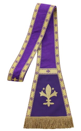 Vêtement étole violet clergé romain violet coupe étole Morada SH782F25 - Photo 1/1