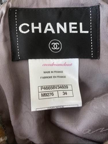 CHANEL 13A PRE-FALL WOOL TWEED JACKET TOP SKIRT SUIT SZ 34 - Picture 4 of 12
