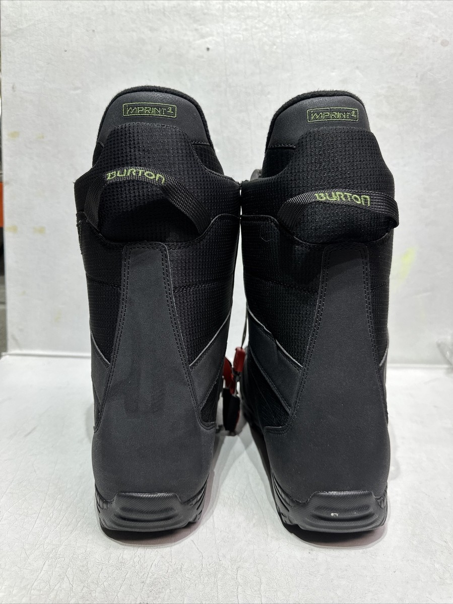 BURTON HIGHLINE MEN'S SIZE 8 BLACK BOA IMPRINT 1 SNOWBOARD