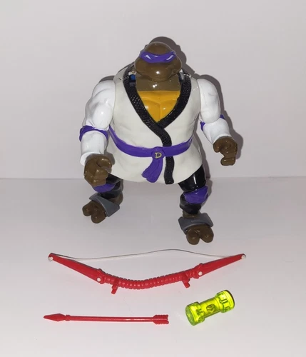 Vintage TMNT Auto Mutations Night Ninja Don Action Figure Near Complete