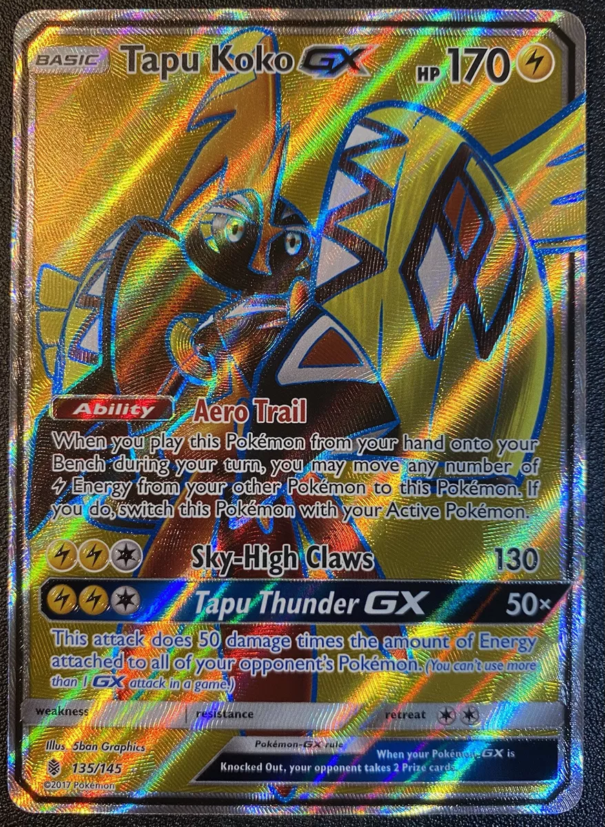 Tapu Koko GX - 135/145 - Full Art Ultra Rare