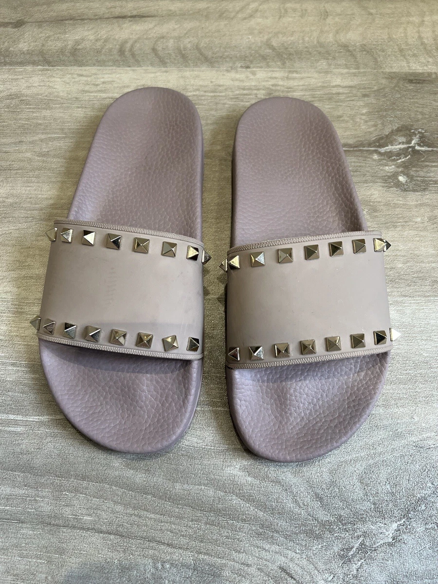 Valentino garavani rockstud slide hotsell sandal