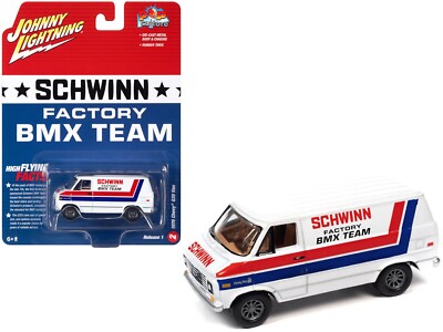 Johnny Lightning BMX Mongoose 1977 Dodge Van