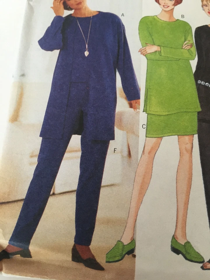 Butterick Sewing Pattern 4785 Work Capsule Wardrobe Top Tunic Pants Skirt XS S M - Image 3 of 4