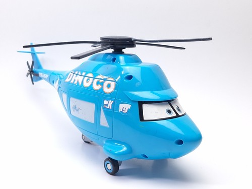 Disney Pixar Cars Le Roi Dinoco Hélicoptère Grand avec Son TESTÉ *LIRE* - Photo 10 sur 14