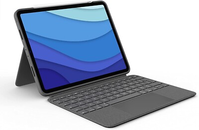 Logitech Combo Touch Keyboard for iPad Pro 11-inch (1st, 2nd, and 3rd, Gen) Gray