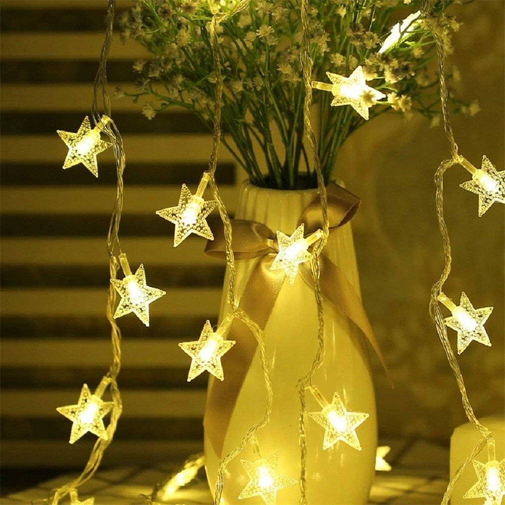 Twinkling star led fairy string lights deals