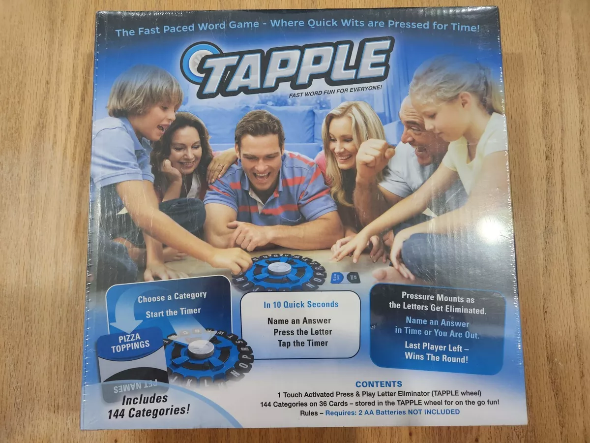  USAOPOLY TAPPLE® Word Game, Fast-Paced Family Board Game, Choose a Category & Race Against The Timer to be The Last Player