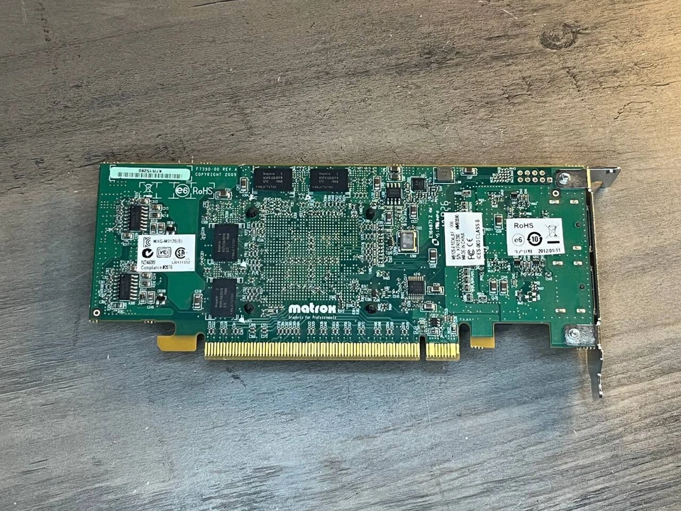 Matrox M9128-E1024LAF Low-Profile Dual DisplayPort 1GB DDR2 GPU - Image 2 of 4