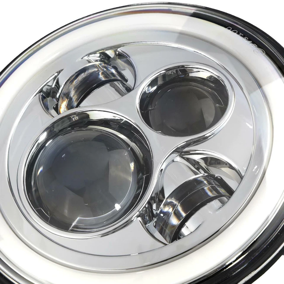 2X 300W 7' Faro LED Redondo Hi-Lo Turn DRL Lámpara Apto para Volkswagen Beetle Foto 4 de 4