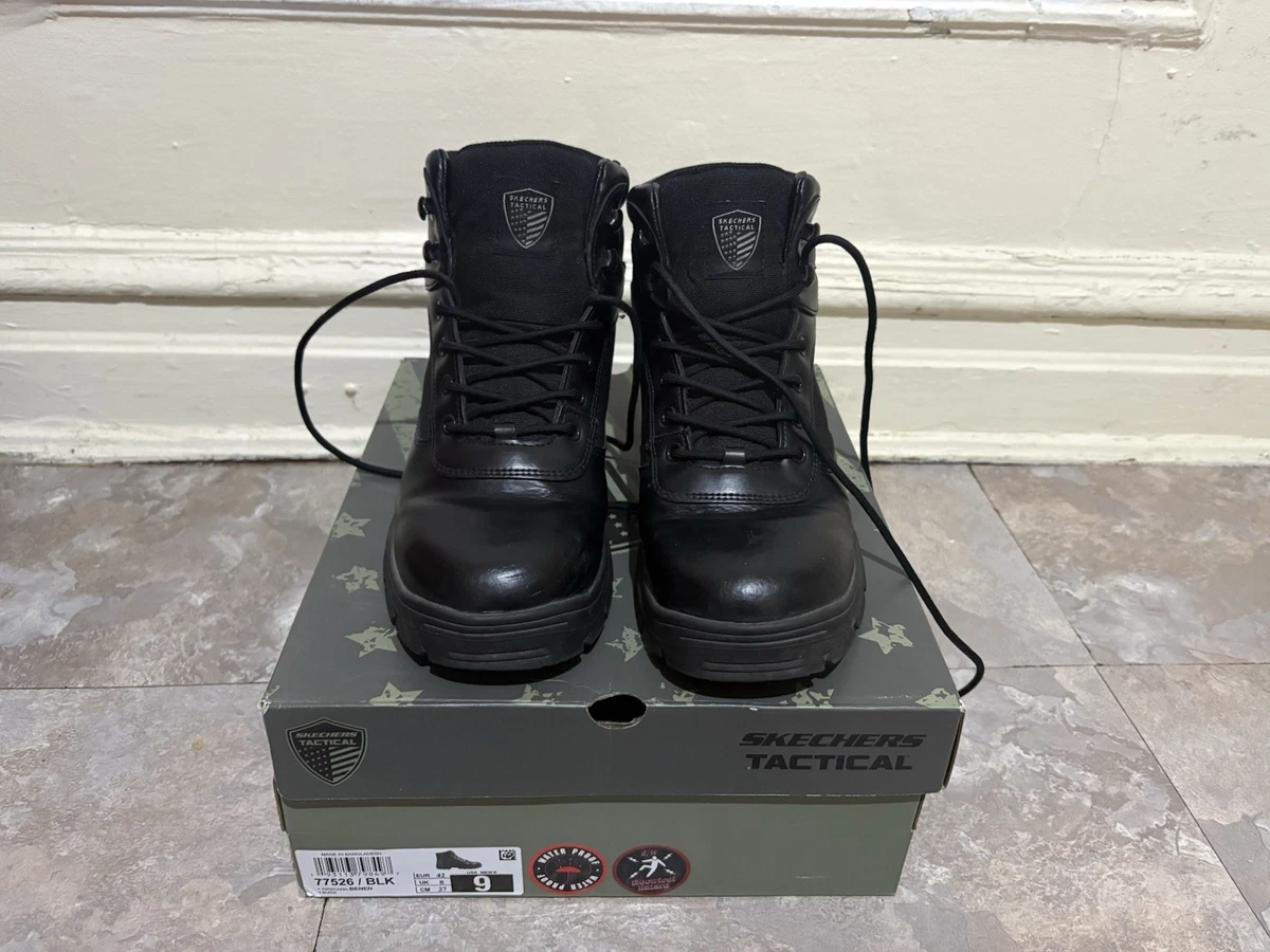 Black Skechers Relaxed Fit Boots for Men for sale | eBay