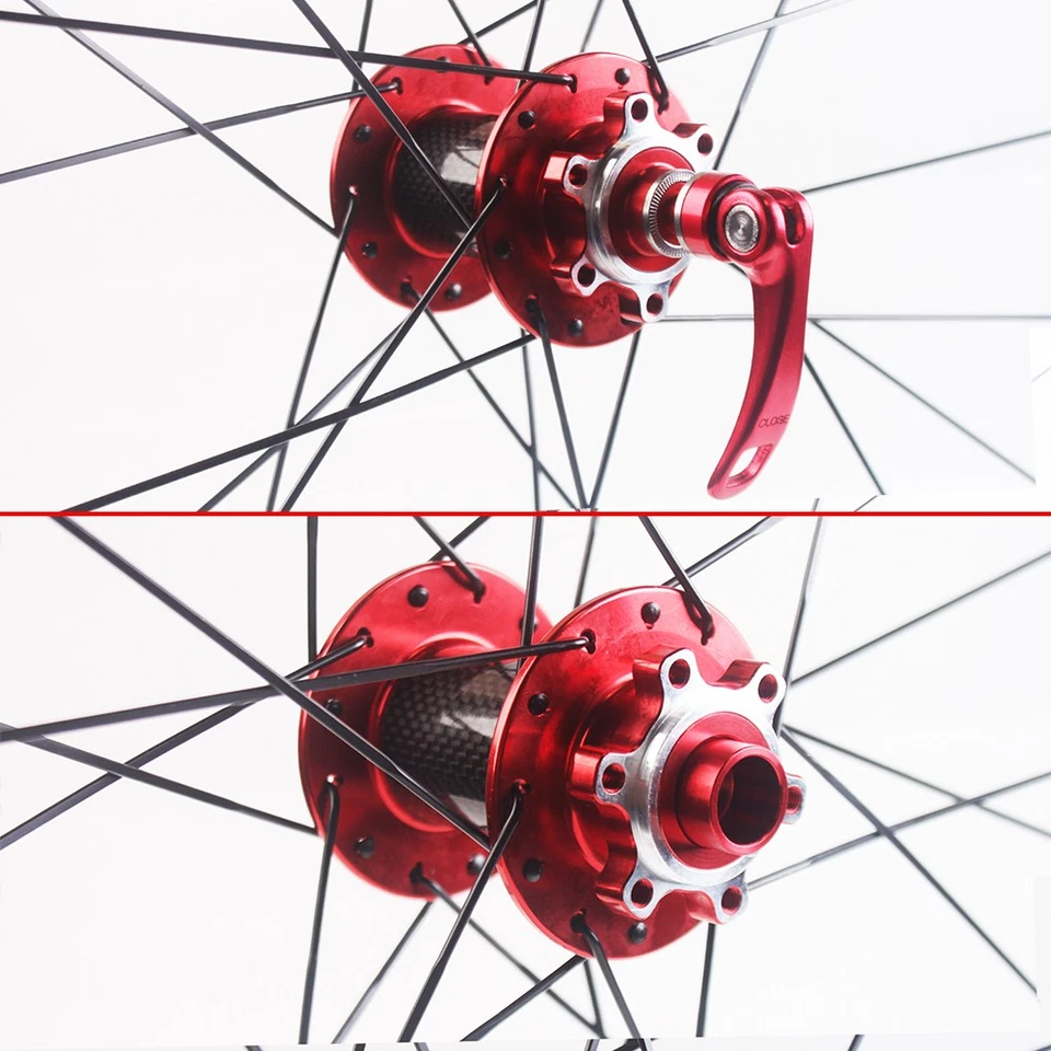 BUCKLOS Carbon Hub MTB Bike Wheels 26/27.5/29 in Disc Wheelset Clincher Rim QR - Image 3 of 4