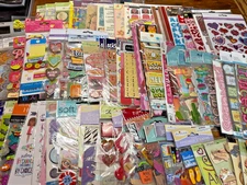 Lot of 84 Brand New Scrapbook Sticker Packs Jolee's, Forever In Time, Plus More.