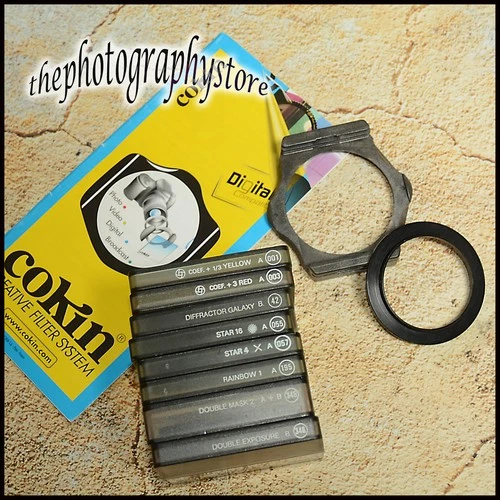 FREE POST Genuine Cokin A set of 8 filters + Holder + Adapter +  Book 4 Digital
