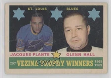 1969-70 O-Pee-Chee Award Winner Jacques Plante Glenn Hall #207 HOF