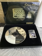 Ed. Limitée ZIPPO Johnny Hallyday CD sang pour sang + Allumer Le Feu + ZIPPO