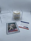 Wade Boggs Signed Golden Glove Baseball  Insc. PSA COA & 1985 Topps Card Red Sox