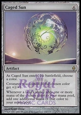 Caged Sun 1x FOIL NPH MTG New Phyrexia Rare NM- artifact