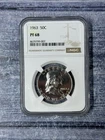 1963 Ben Franklin Half.  In NGC Holder.  PF 68