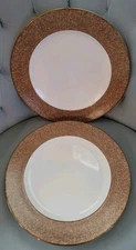 Set of 2 Lenox Mosaico d'Italia Fruttifero Dinner Plate 11 1/4" Textured Edge 