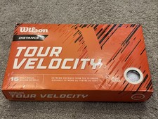 Wilson Tour Velocity Distance Golf Balls 15 Qty - NEW  SEALED