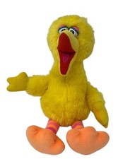 Vintage Playskool Sesame Street 13  Big Bird Plush 1986 Toy 70205 Striped Legs