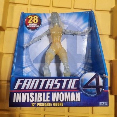 Fantastic 4 Four Invisible Woman 12'' Poseable Figure 2005 New H21