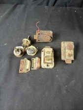 Vintage Lot Of Yale Junior And Russwin Locks  Bolts With Keys