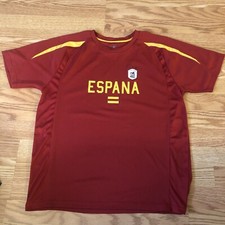Simply for Sports Espana Soccer Crest Red Athletic T-Shirt Men’s Md Polyester