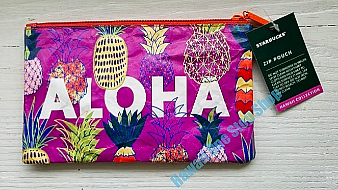 【韓国スタバ】Aloha Summer★Aloha Pineapple Pouch STARBUCKS HAWAII COLLECTION ALOHA PINEAPPLE ZIP POUCH 2020
