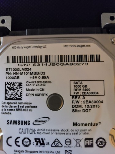 ST1000LM024, HN-M101MBB/D2, 2BA30004, SAMSUNG 1TB S314 - Photo 2/3