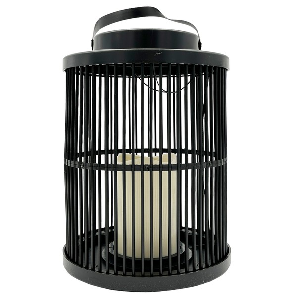 Solar Laterne Schwarz Ca. 28 Cm Garten Balkon Terrasse Solarleuchte Deko-image