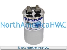 ClimaTek Round Single Run Capacitor 15 MFD 370 440 VAC Volt Fits Supco CR15x440R