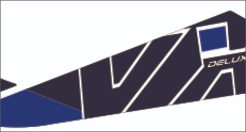 YAMAHA WAVERUNNER VX DELUXE 2005-2009 Graphics / Decal / Sticker Kit BLUE - Picture 3 of 3